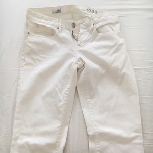 White bootcut jeans