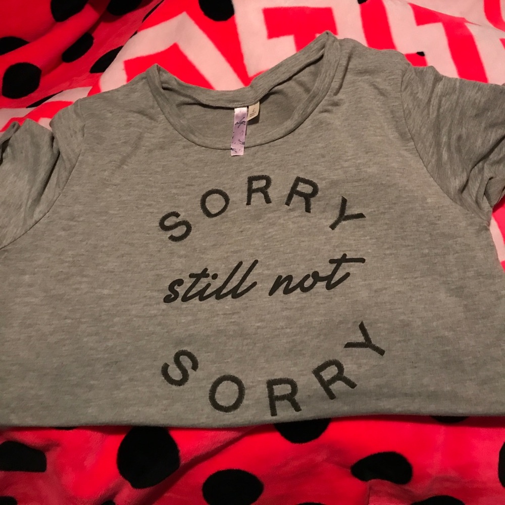 Sorry still not sorry