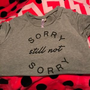 Sorry still not sorry