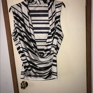 Striped Wrap Top