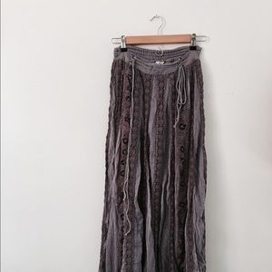 Free People Dark Purple Maxi Skirt