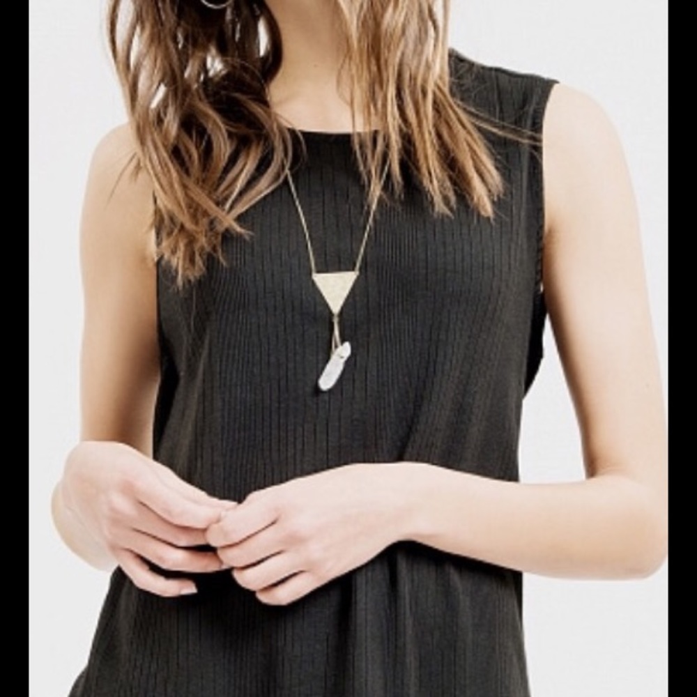 Black tank top