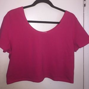 Plus Size Forever 21 Pink Crop Top