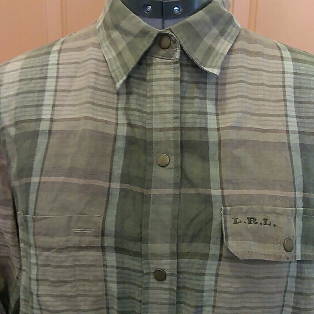 EUC, BEAUTIFUL, PLAID, RALPH LAUREN TOP