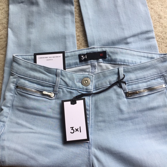 NWT 3x1 NYC Mid Rise Crop Wrap Zip Jean - Picture 5 of 6