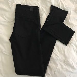 Vince black Moto skinny jeans