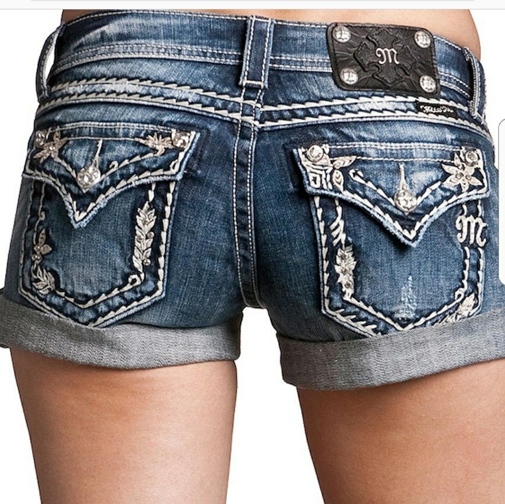 Miss Me Cuffed Jean Shorts