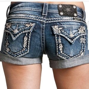 Miss Me Cuffed Jean Shorts