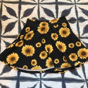 Sunflower mini high waisted skirt