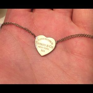 Heart shaped tiffany necklace