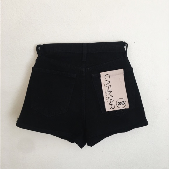 ▪️NEW!▪️ CARMAR black high wasted denim shorts - Picture 2 of 3