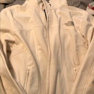 White North Face jacket- thin/light Size Large