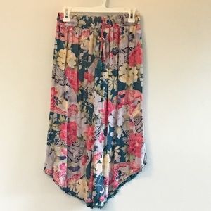 Anthropologie Floral Culottes