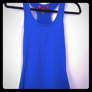 Hot kiss blue tank top
