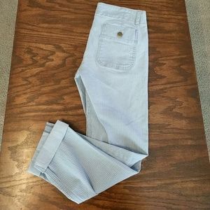 Bella Dahl denim striped cropped pants