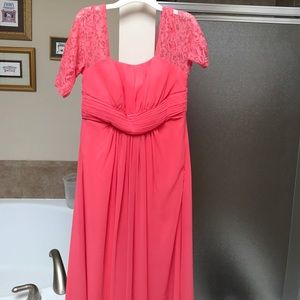 Coral formal dress