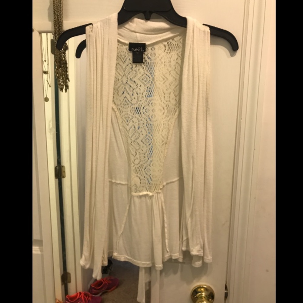 Cream vest
