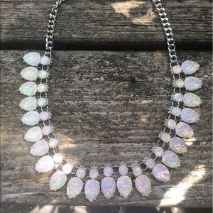 White Chroma Silvertone Necklace