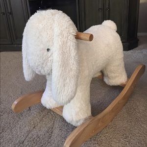 pottery barn bunny rocker