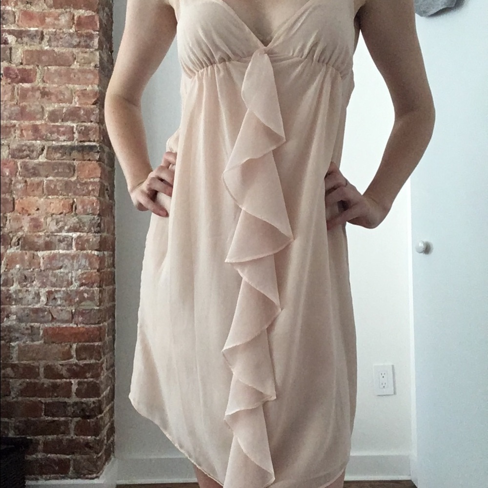 Anthropologie light pink dress