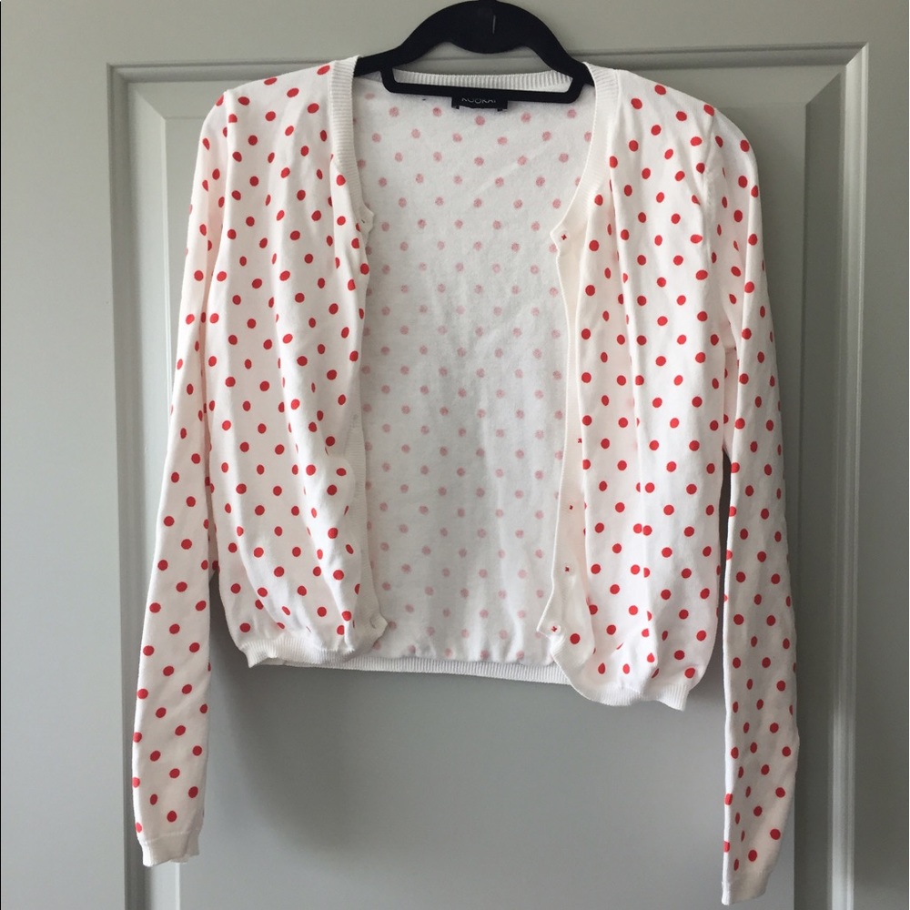 CUTENESS OVERLOAD! Polka Dot Cardigan
