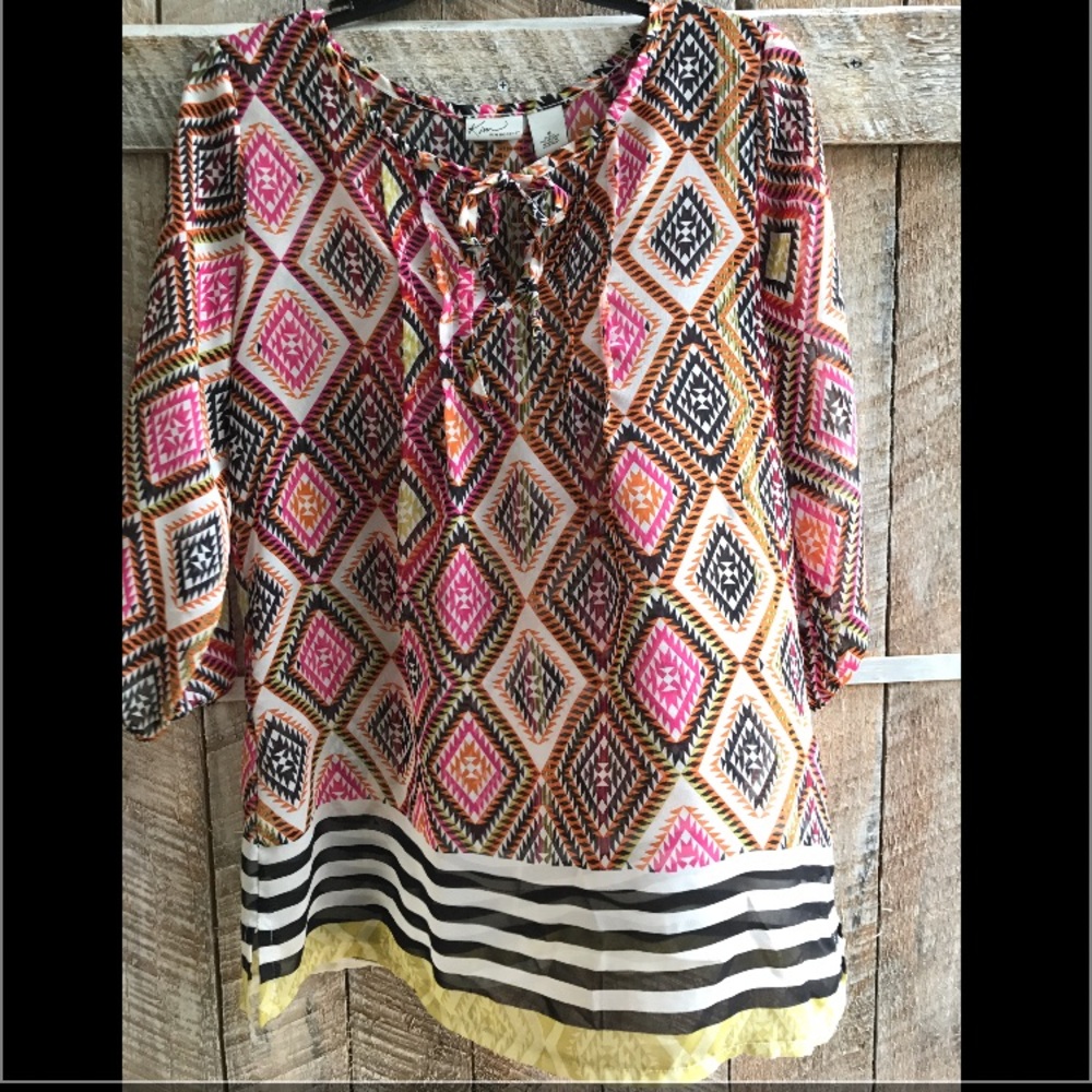 Aztec / Striped Colorful top