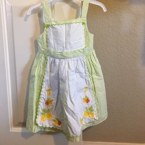 EUC Janie and Jack Apron Dress Sz 18-24 months