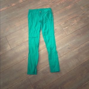 GREEN JEGGINGS
