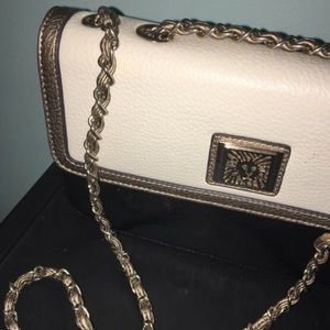 Anne Klein Black & White Shoulder Purse