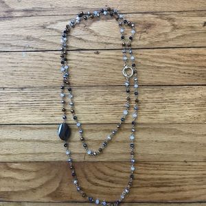 Stylish necklace with crystals