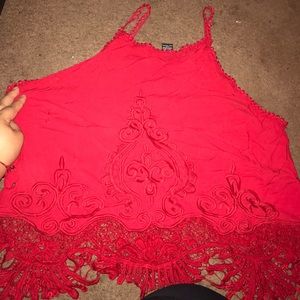 Red 🔴 shirt! (Crop Top)