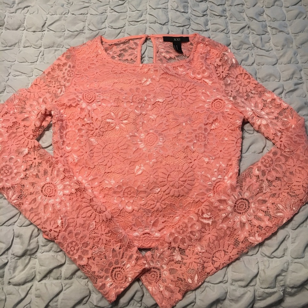 Forever 21 long sleeve crop top