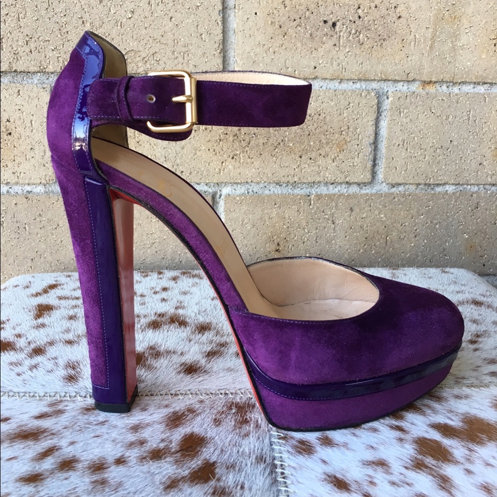 CHRISTIAN LOUBOUTIN Ultra Violet Mary Jane Pumps