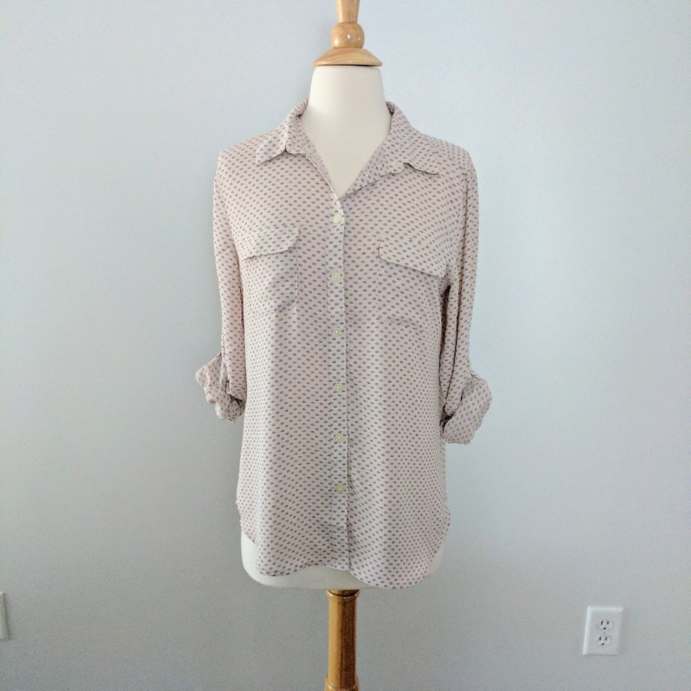 Loft Light Pink Button Down