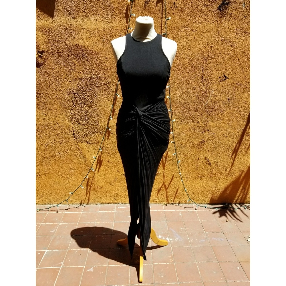 Asymmetrical Black Dress