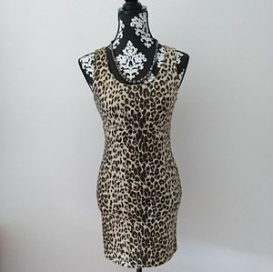 Brand New pattern fitted dress Size S