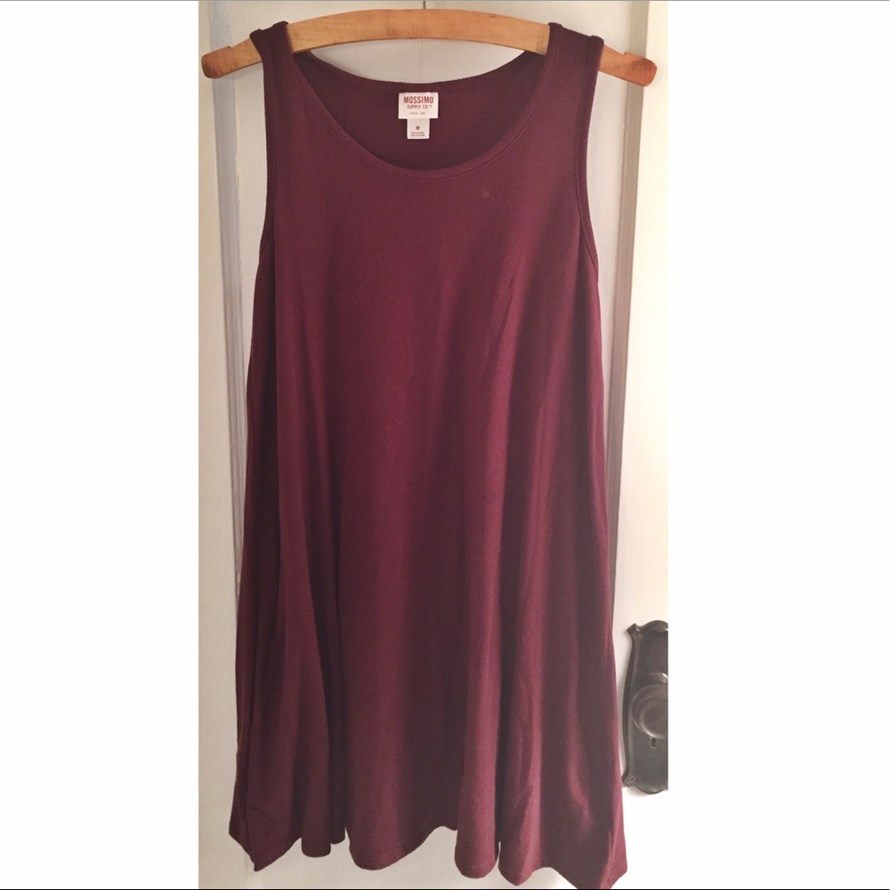 Mossimo maroon swing dress