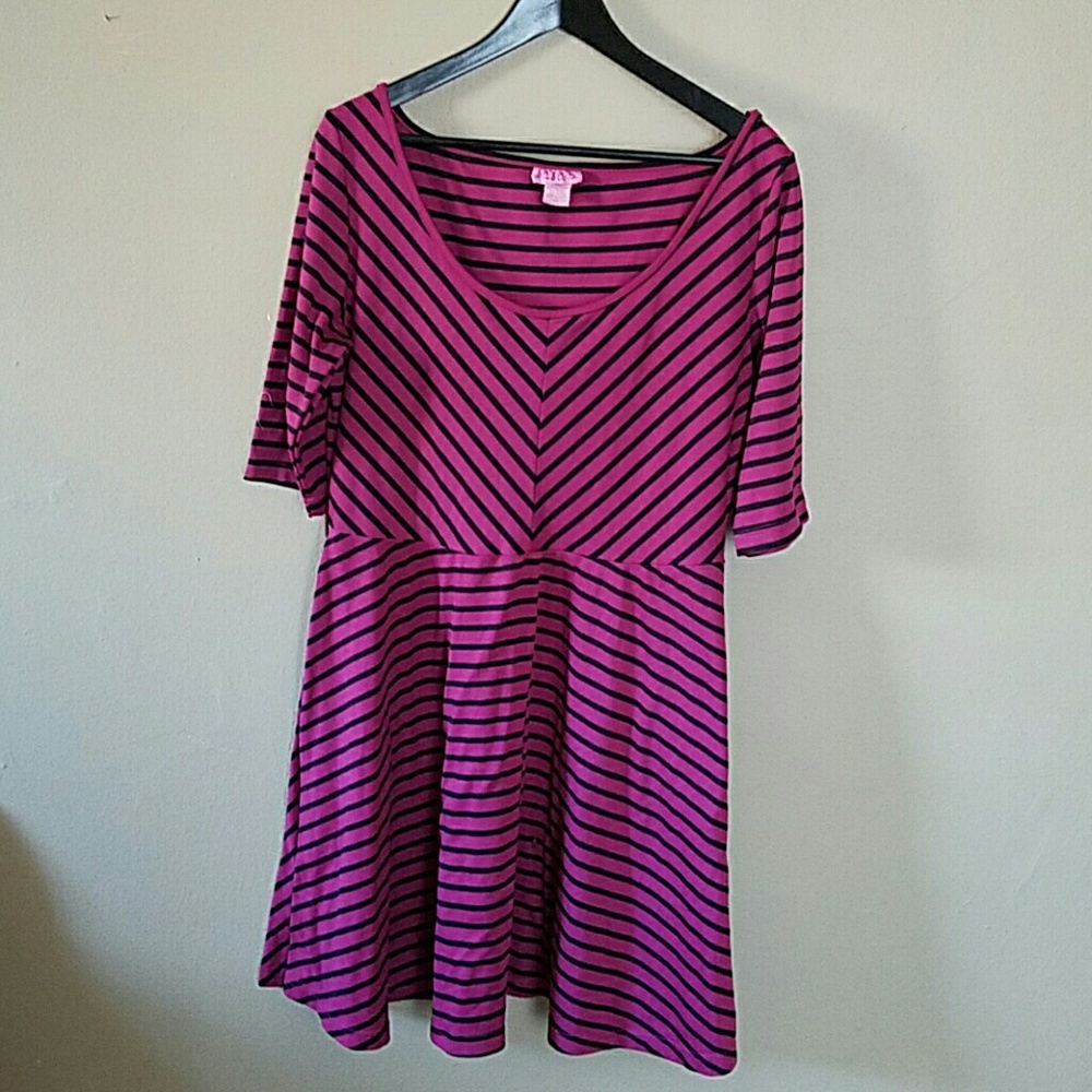 Striped Skater dress