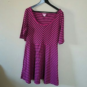 Striped Skater dress