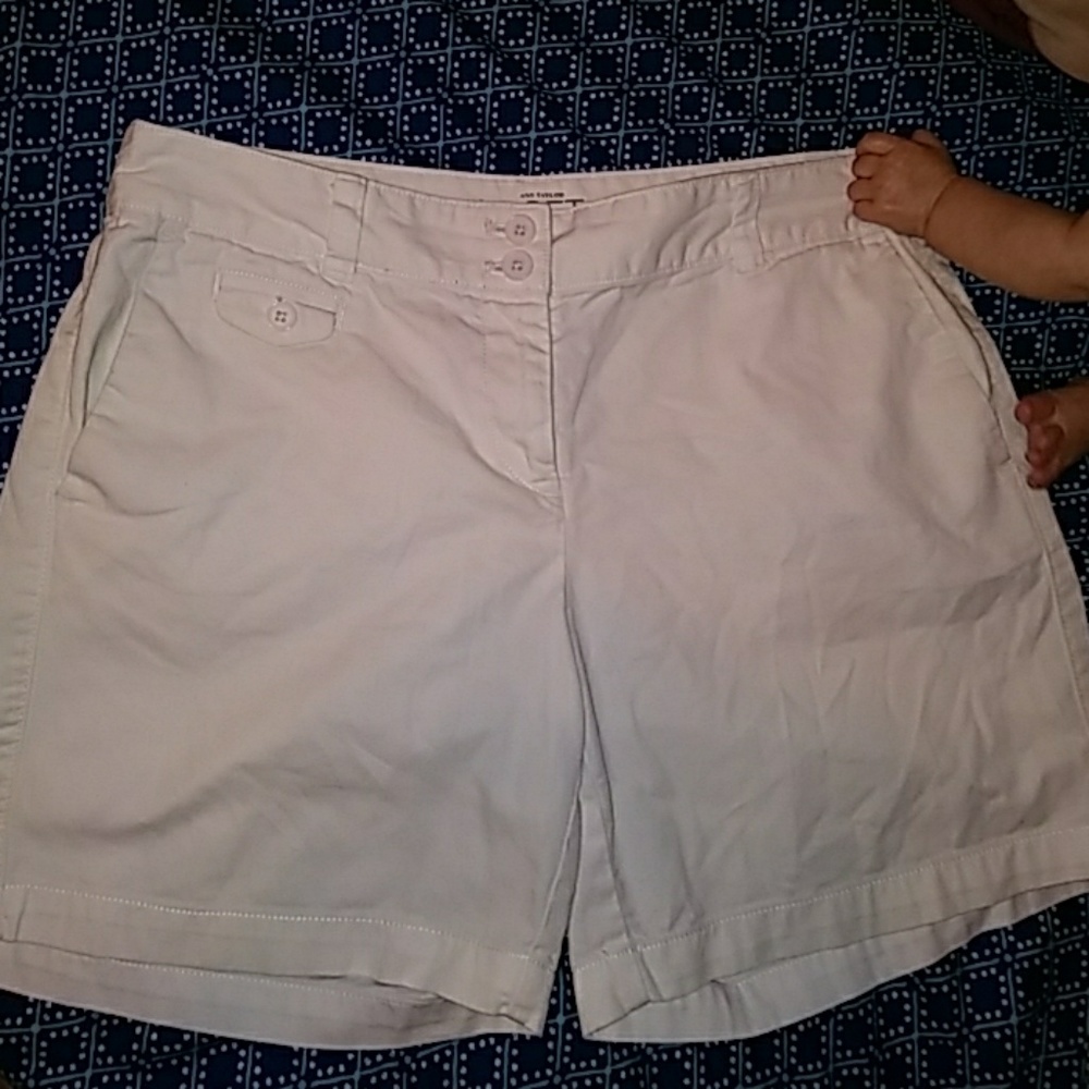 Ann Taylor Loft original white shorts