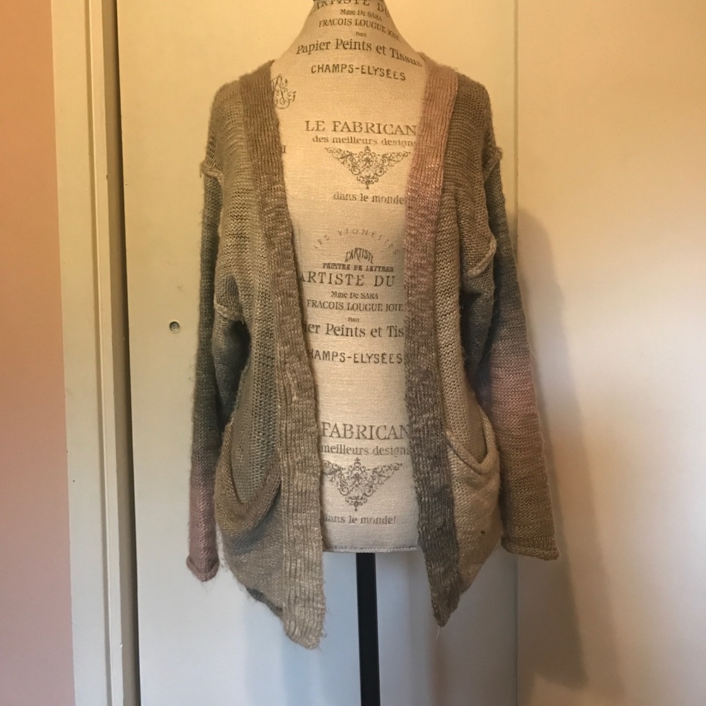 KENSIE Ombré knit cardigan