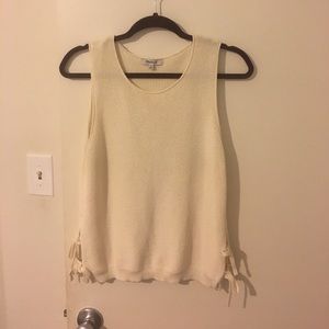 Madewell side tie sweater tank