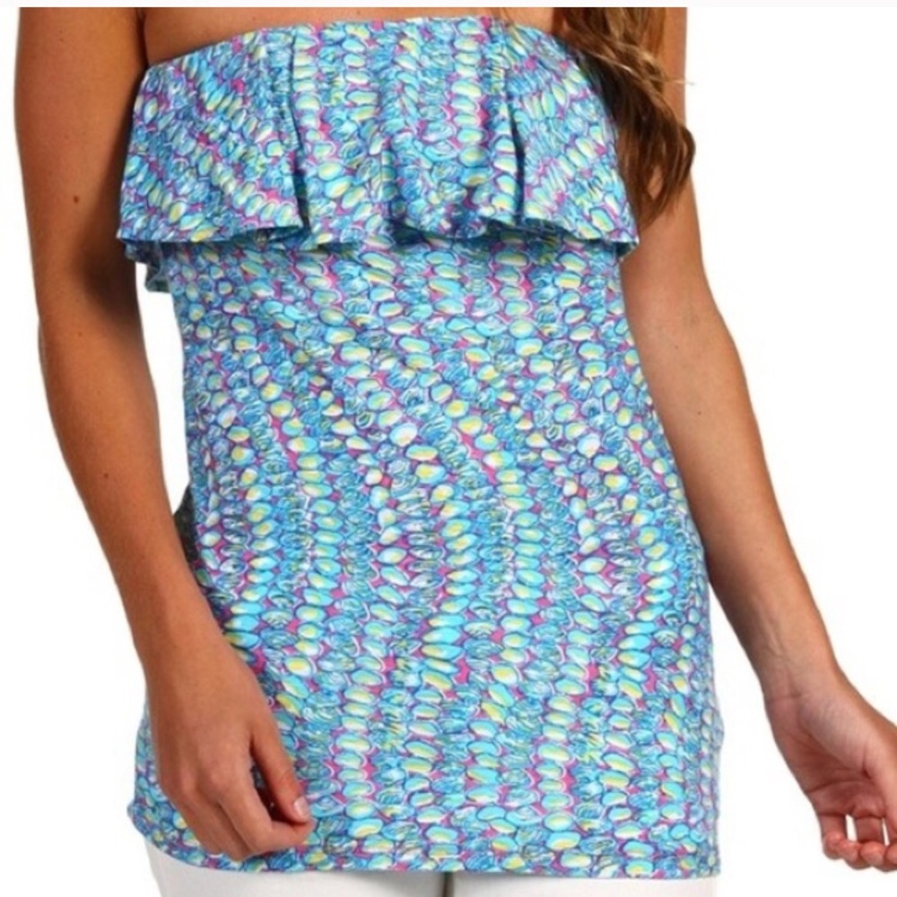 Lilly Pulitzer Clam Jam Tube top EUC