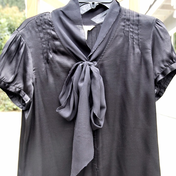 White House Black Market Tops - White House Black Market black blouse
