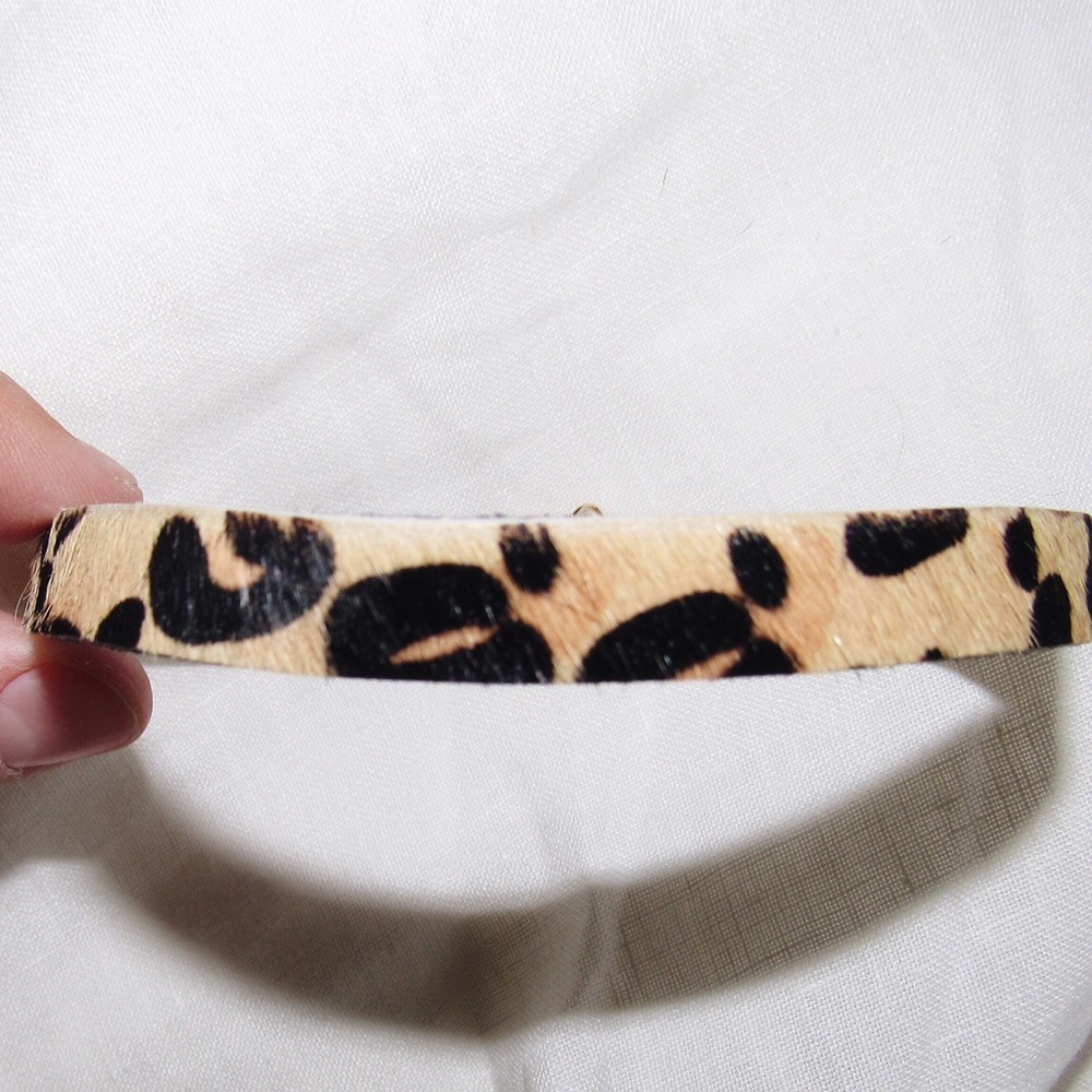 Free People Leopard Print Choker