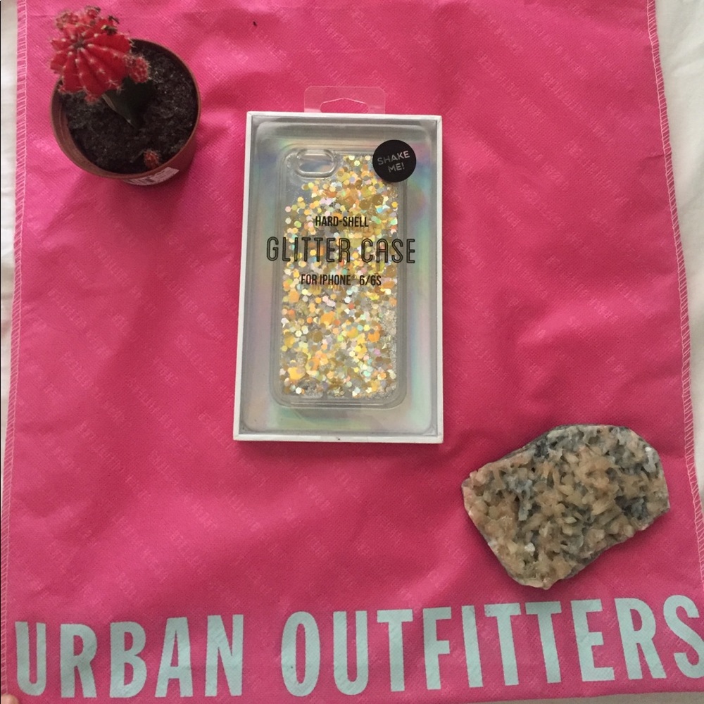 Urban Outfitters Hard-Shell Glitter Case