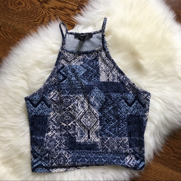 Forever 21 Tops - Forever 21 blue crop top