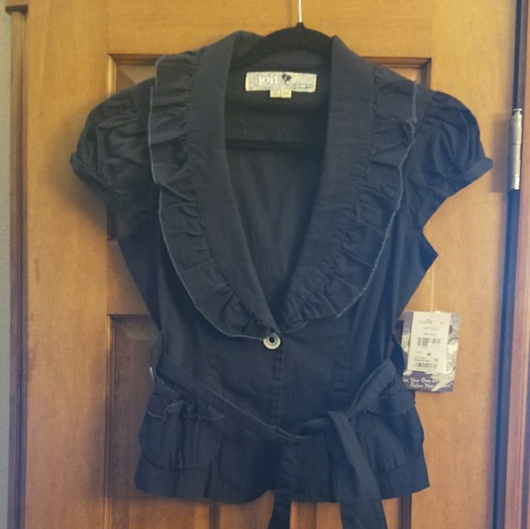 Jolt Tops - ❤ Women's Jolt Navy Jacket Blazer Medium