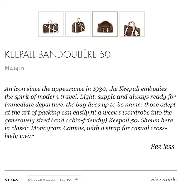 Louis Vuitton keepall bag - Picture 2 of 5