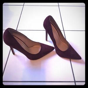 Burgundy pumps sz 8.5